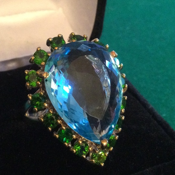 Atlanta Gem & Mineral Show Jewelry - 💎Spectacular 💎Genuine 23.64 CTW Blue Topaz Ring